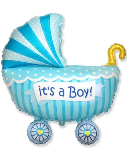 Фигура Коляска для мальчика 102 см